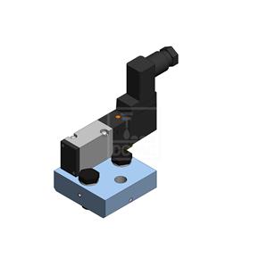 Dopag 1010841 Solenoid valve plate with industrial plug type CI