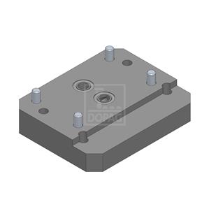 Dopag 1028512 Adaptor plate M6 (40x70 mm) to M8 (38x80 mm)