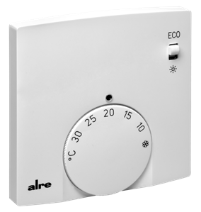Alre FTRFB-280.120 Wireless room temperature sensor, surface-mounted super flat, setpoint adjuster, comfort/eco switch