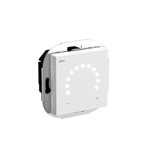 Alre HTRRUt210.A00#55 Room temperature controller with luminous ring scale, flush-mounted, cover 55x55mm, pure white, glossy Turkiye
