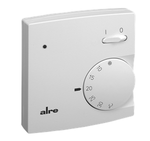 Alre RTBSB-001.062 Room thermostat, surface-mounted, 5…30…°C, 230V AC, NC contact, ECO function, heating display, on/off switch