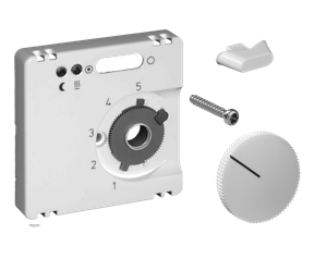 Alre JZ-005.110 Cover set for underfloor temperature controller FETR 101715, 55×55, pearl white (RAL1013), gloss