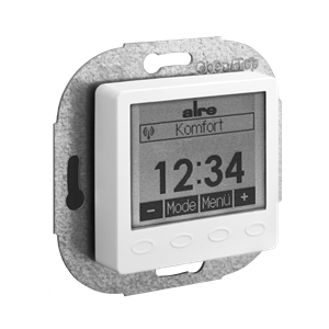 Alre FTRFUd210.123#09 Wireless room temperature sensor with timer, flush-mounted, cover 50x50mm, pearl white, gloss Turkiye