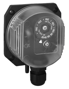 Alre JDW-10 Differential pressure switch, 400…1600Pa, internal setting Turkiye
