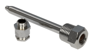 Alre TH-200 Immersion sleeve, 200mm, nickel-plated brass, inner x outer diameter 8x10mm Turkiye