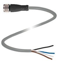 Pepperl+Fuchs V1-G-7,5M-PVC-Y292282 Female cordset, M12, 4-pin, PVC cable