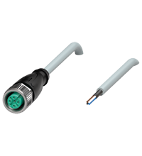 Pepperl+Fuchs V1-G-75M-PUR-ABG Female cordset single-ended M12 straight A-coded, 4-pin, PUR cable grey, shielded