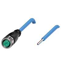 Pepperl+Fuchs V1-G-N4-30M-PVC Female cordset single-ended M12 straight A-coded, 4-pin, PVC cable blue, NAMUR