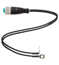 Pepperl+Fuchs V1-GY-1M/3M-PUR-TAP Y connection cable M12 socket straight A-coded 4-pin, PUR 2x single cores