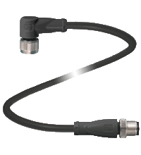 Pepperl+Fuchs V1-W-BK3M-PUR-A-V1-G-A2 Double-ended cordset, M12 to M12, LED, PUR cable, 4-pin Turkiye