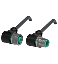 Pepperl+Fuchs V1-W-BK3M-PVC-U-V1-W Cordset M12 socket angled to M12 plug angled A-coded, 4-pin, PVC cable black, UL approved Turkiye