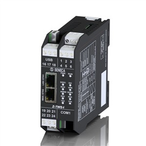 Seneca Z-TWS4-IO-E IEC 61131 Controller, Straton IDE, built-in I/O channels, with Energy protocols