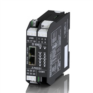 Seneca Z-PASS1-IO IIoT Edge Gateway with VPN support, Serial Device Server with embedded I/O's