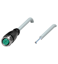 Pepperl+Fuchs V15-GV4A-25M-PUR Female cordset single-ended M12 straight stainless steel 14404, A-coded, 5-pin, PUR cable grey Turkiye