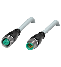 Pepperl+Fuchs V19-G-1,8M-PUR-ABG-V19-G Cordset M12 socket straight to M12 plug straight A-coded, 8-pin, PUR cable grey, shielded Turkiye