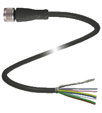 Pepperl+Fuchs V19-G-BK10M-PVC-U/ABG-Y279548 Female cordset, M12, 8-pin, shielded, PVC cable Turkiye