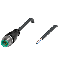 Pepperl+Fuchs V1S-G-BK2M-PVC-U Male cordset single-ended M12 straight A-coded, 4-pin, PVC cable black, UL approved Turkiye