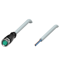 Pepperl+Fuchs V3-GM-20M-PVC Female cordset single-ended M8 straight A-coded, 3-pin, PVC cable grey