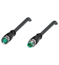 Pepperl+Fuchs V3-GM-BK0,6M-PVC-U-V3-GM Cordset M8 socket straight to M8 plug straight A-coded, 3-pin, PVC cable black, UL approved