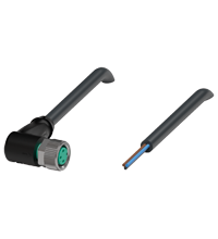 Pepperl+Fuchs V3-WM-BK5M-PVC-U Female cordset single-ended M8 angled A-coded, 3-pin, PVC cable black, UL approved Turkiye