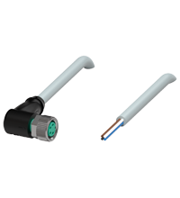 Pepperl+Fuchs V31-WM-3M-PUR Female cordset single-ended M8 angled A-coded, 4-pin, PUR cable grey