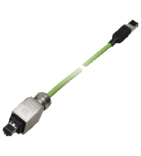 Pepperl+Fuchs ICZ-AIDA2-V45-5M-PUR-V45-G Connecting cable RJ-45 to RJ-45, PUR cable 4-pole, CAT5e