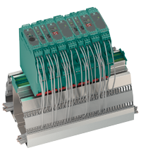 Pepperl+Fuchs K-DUCT-GY-UPR-03 Profile rail with UPR-03-* insert, 3 conductors, wiring comb field side, gray