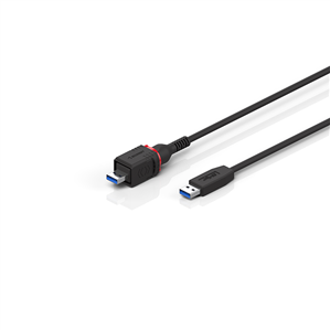 Beckhoff C9900-K986, -K987 USB cable, shielded, PVC, fixed installation, black