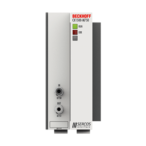 Beckhoff CX1500-M750 SERCOS II master fieldbus connection Turkiye