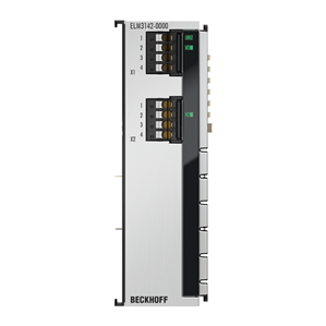 Beckhoff ELM3142-0000 EtherCAT Terminal, 2-channel analog input, multi-function, ±10…±125 V, ±20 mA, 24 bit, 1 ksps