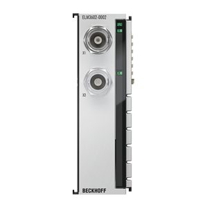 Beckhoff ELM3602-0002 EtherCAT Terminal, 2-channel analog input, IEPE/accelerometer, 24 bit, 50 ksps, BNC Turkiye
