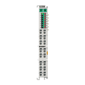 Beckhoff EL3208 EtherCAT Terminal, 8-channel analog input, temperature, RTD (Pt100), 16 bit