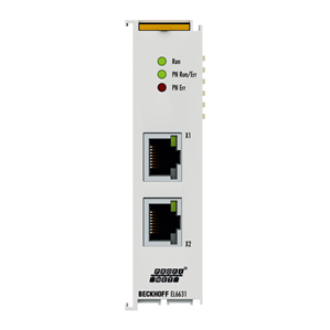 Beckhoff EL6631 EtherCAT Terminal, 2-port communication interface, PROFINET RT, controller