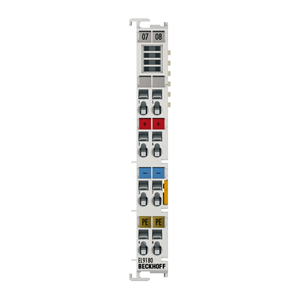 Beckhoff EL9180 Potential distribution terminal, 2 x 24 V DC, 2 x 0 V DC, 2 x PE
