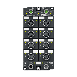 Beckhoff EP2008-0022 EtherCAT Box, 8-channel digital output, 24 V DC, 05 A, M12 Turkiye