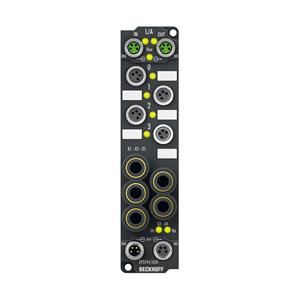 Beckhoff EP3744-1041 EtherCAT Box, 4-channel analog input + 8-channel digital combi, pressure, 0…7000 hPa (0…+7 bar), M8