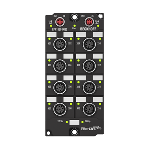 Beckhoff EPP1839-0022 EtherCAT P Box, 16-channel digital input, 24 V DC, M12, with diagnosticsNew Turkiye