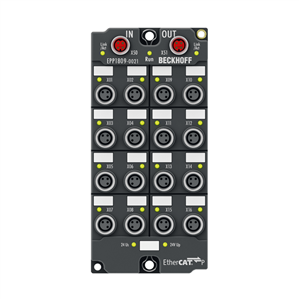 Beckhoff EPP1809-0021 EtherCAT P Box, 16-channel digital input, 24 V DC, 3 ms, M8