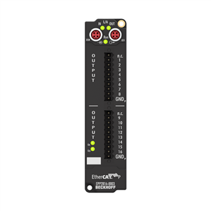 Beckhoff EPP2816-0003 EtherCAT P Box, 16-channel digital output, 24 V DC, 05 A, IP20 connectorNew