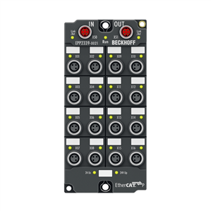 Beckhoff EPP2339-0021 EtherCAT P Box, 16-channel digital combi, 24 V DC, 3 ms, 05 A, M8