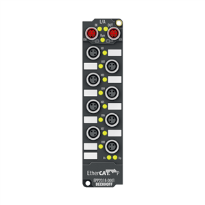 Beckhoff EPP2318-0001 EtherCAT P Box, 4-channel digital input + 4-channel digital output, 24 V DC, 10 µs, 05 A, M8