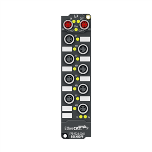 Beckhoff EPP2328-0001 EtherCAT P Box, 4-channel digital input + 4-channel digital output, 24 V DC, 3 ms, 2 A, M8