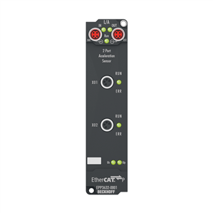 Beckhoff EPP3632-0001 EtherCAT P Box, 2-channel analog input, IEPE/accelerometer, 16 bit, 50 ksps, M8