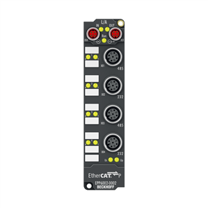Beckhoff EPP6002-0002 EtherCAT P Box, 2-channel communication interface, serial, RS232/RS422/RS485, M12