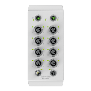 Beckhoff EQ2809-0022 EtherCAT Box, 16-channel digital output, 24 V DC, 05 A, M12, stainless steel