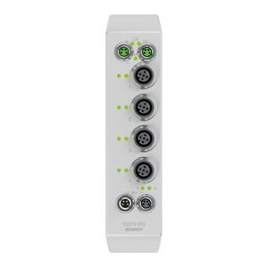 Beckhoff EQ3314-0002 EtherCAT Box, 4-channel analog input, temperature, thermocouple, 16 bit, M12, stainless steel