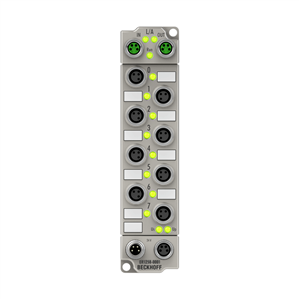 Beckhoff ER1258-0001 EtherCAT Box, 8-channel digital input, 24 V DC, 1 µs, M8, timestamp, zinc die-cast