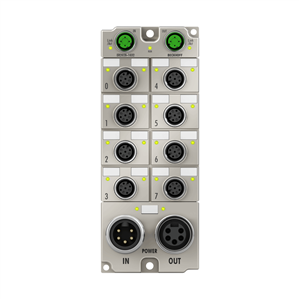 Beckhoff ER2028-1032 EtherCAT Box, 8-channel digital output, 24 V DC, 2 A, M12, zinc die-cast Turkiye
