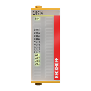 Beckhoff EJ1914 EtherCAT plug-in module, 4-channel digital input, 24 V DC, TwinSAFE, TwinSAFE Logic Turkiye