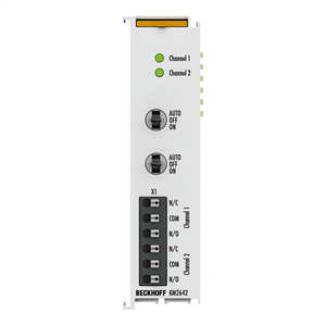 Beckhoff KM2642 Bus Terminal module, 2-channel digital output, 230 V AC, 6 A, manual/automatic operation Turkiye
